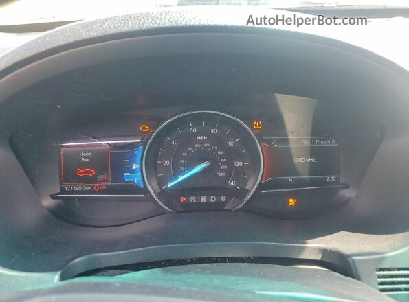 1FM5K8D89HGA45161 2017 FORD EXPLORER White Vista del cuadro de instrumentos
