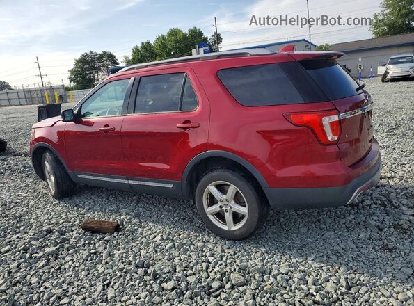 1FM5K8D89HGA57004 2017 FORD EXPLORER Красный Задняя левая четверть