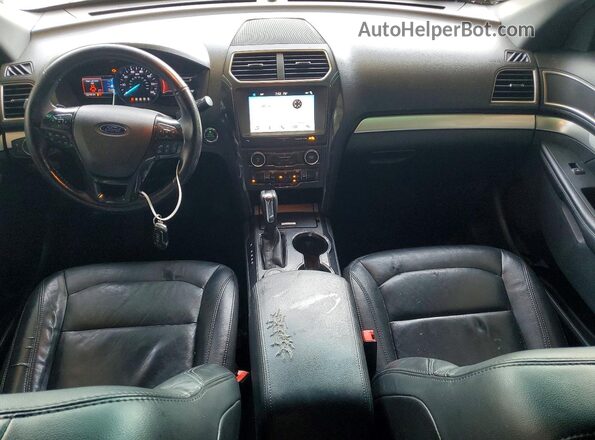 1FM5K8D89HGA57004 2017 FORD EXPLORER Красный Вид панели приборов