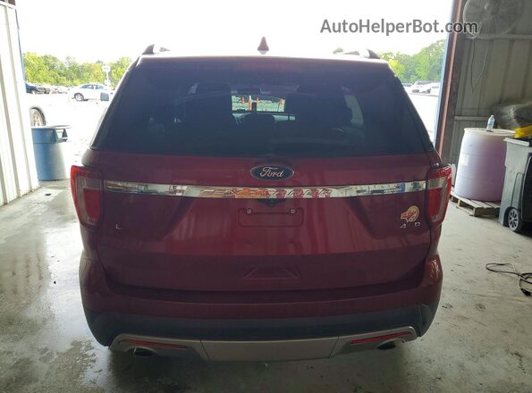 1FM5K8D89HGA57004 2017 FORD EXPLORER Красный Вид сзади