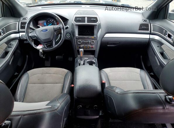 1FM5K8D89HGC28835 2017 FORD EXPLORER Black Առջևի վահանակի տեսք