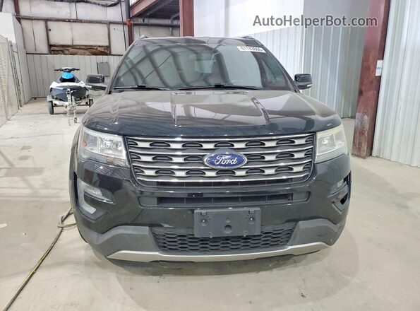 1FM5K8D89HGD38221 2017 FORD EXPLORER Черный Вид спереди