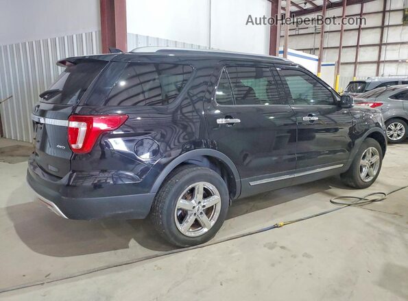 1FM5K8D89HGD38221 2017 FORD EXPLORER Черный Задняя правая четверть