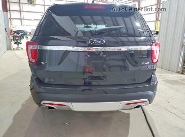 1FM5K8D89HGD38221 2017 FORD EXPLORER Черный Вид сзади