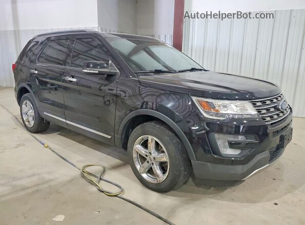 1FM5K8D89HGD38221 2017 FORD EXPLORER Черный Передняя правая четверть