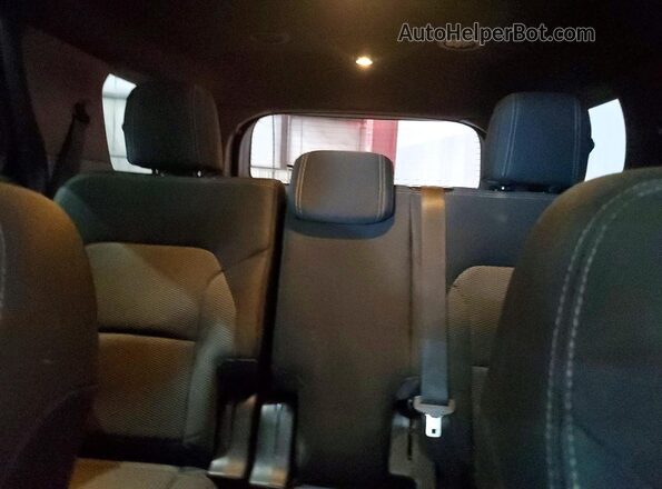 1FM5K8D89HGD38221 2017 FORD EXPLORER Черный Вид задних сидений