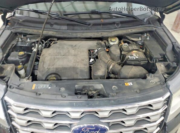 1FM5K8D89HGD38221 2017 FORD EXPLORER Черный Вид подкапотного пространства