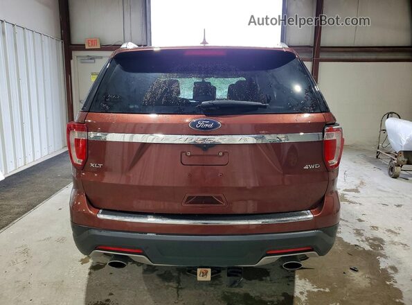 1FM5K8D89JGA77985 2018 FORD EXPLORER Brown უკანა ხედი