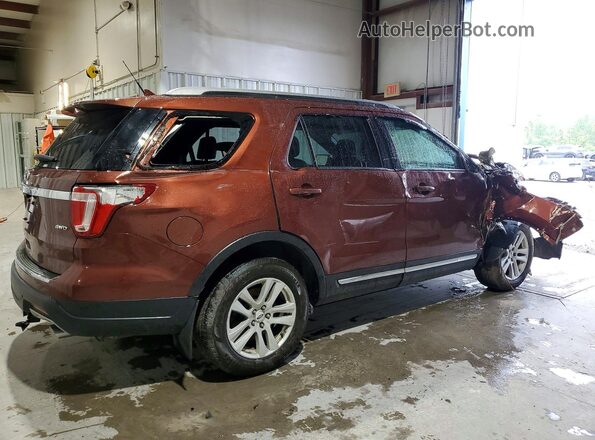 1FM5K8D89JGA77985 2018 FORD EXPLORER Brown უკანა მარჯვენა