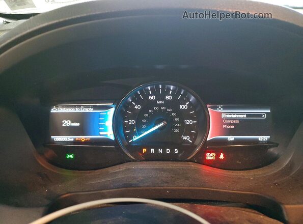 1FM5K8D89JGA77985 2018 FORD EXPLORER Brown ხელსაწყოთა პანელის ხედი