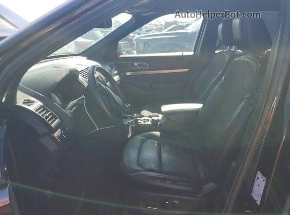1FM5K8D89JGC27724 2018 FORD EXPLORER Black Front interior view