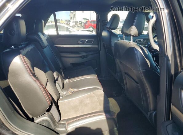 1FM5K8D89JGC27724 2018 FORD EXPLORER Black Rear interior view