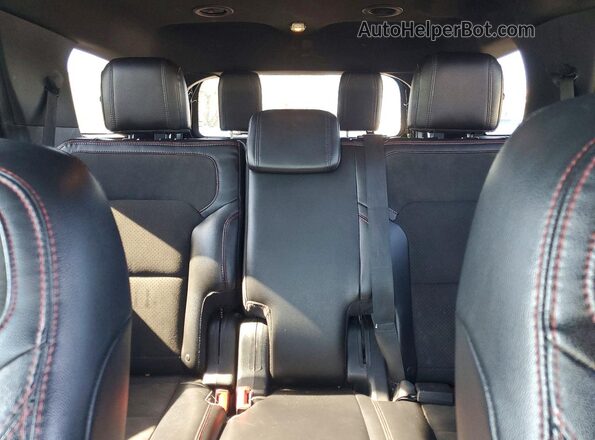 1FM5K8D89JGC27724 2018 FORD EXPLORER Black Rear seats view
