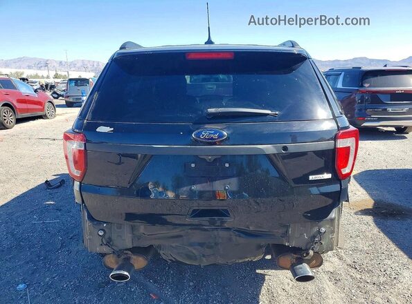 1FM5K8D89JGC27724 2018 FORD EXPLORER Black Rear view