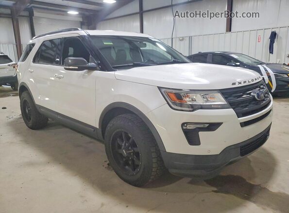 1FM5K8D89JGC61369 2018 FORD EXPLORER White Передня права чверть