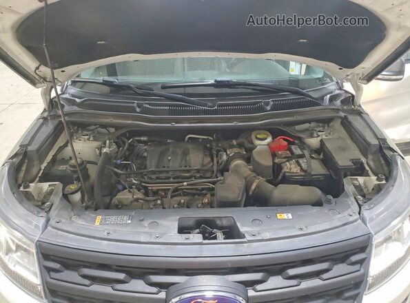 1FM5K8D89JGC61369 2018 FORD EXPLORER White Вид підкапотного простору