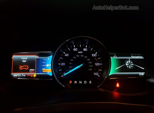 1FM5K8D89JGC61369 2018 FORD EXPLORER White Вид щитка приладів