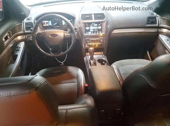1FM5K8D89JGC61369 2018 FORD EXPLORER White Вид панелі приладів