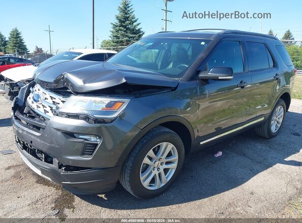 1FM5K8D89JGC67608 2018 FORD EXPLORER Black Առջևի ձախ երեք քառորդ տեսարան
