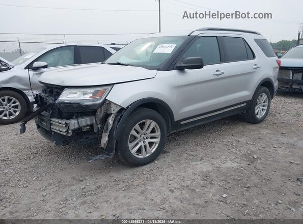 1FM5K8D89JGC82688 2018 FORD EXPLORER Silver Przód lewy