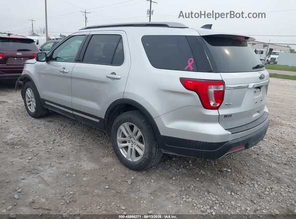 1FM5K8D89JGC82688 2018 FORD EXPLORER Silver Tył lewy