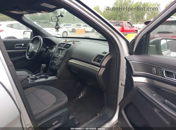 1FM5K8D89JGC82688 2018 FORD EXPLORER Silver Widok wnętrza z przodu