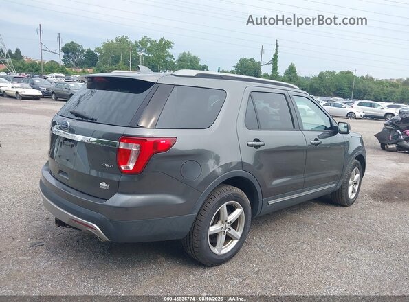 1FM5K8D8XGGC10584 2016 FORD EXPLORER Gray Задня права чверть