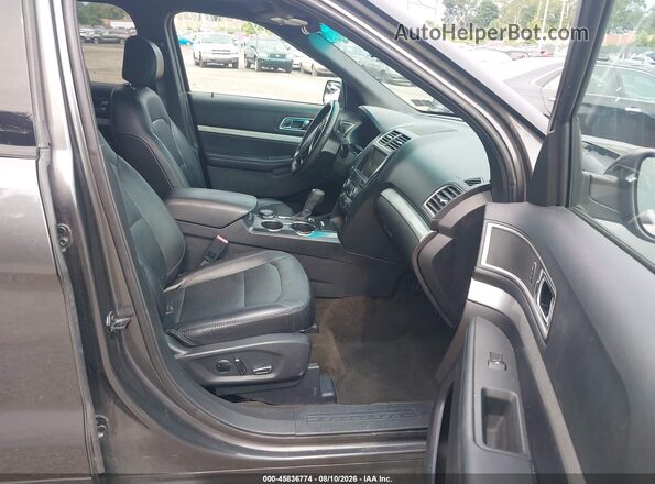 1FM5K8D8XGGC10584 2016 FORD EXPLORER Gray Вид салону спереду
