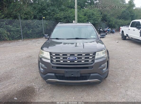 1FM5K8D8XGGC10584 2016 FORD EXPLORER Gray Вид спереду