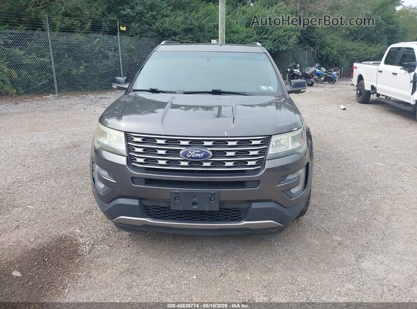 1FM5K8D8XGGC10584 2016 FORD EXPLORER Gray Вид щитка приладів