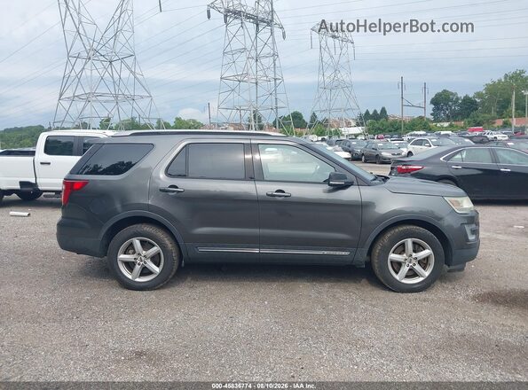 1FM5K8D8XGGC10584 2016 FORD EXPLORER Gray Вид задньої частини салону