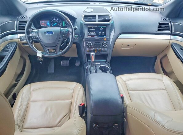 1FM5K8D8XGGC51412 2016 FORD EXPLORER White Vista del salpicadero
