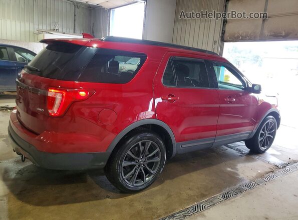 1FM5K8D8XHGA66343 2017 FORD EXPLORER Бордовый Задняя правая четверть