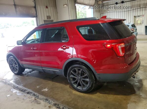 1FM5K8D8XHGA66343 2017 FORD EXPLORER Бордовый Задняя левая четверть