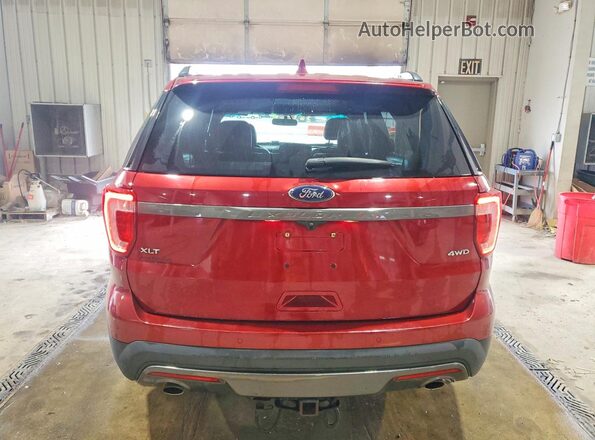 1FM5K8D8XHGA66343 2017 FORD EXPLORER Бордовый Вид сзади