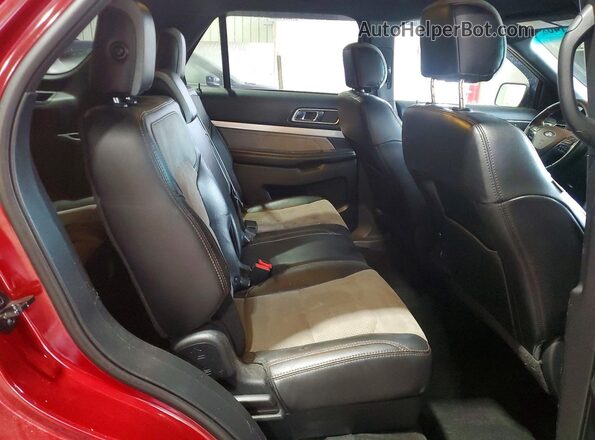 1FM5K8D8XHGA66343 2017 FORD EXPLORER Бордовый Вид задней части салона