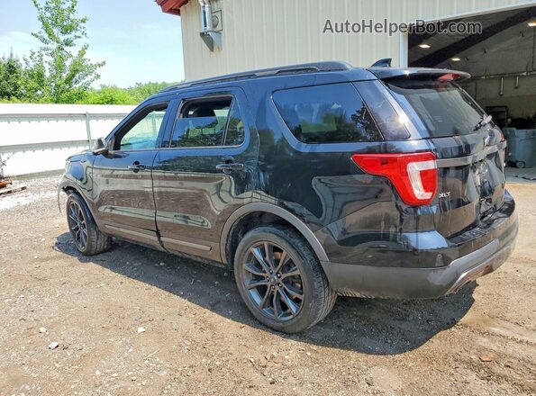 1FM5K8D8XHGD94717 2017 FORD EXPLORER Black Հետևի ձախ