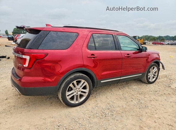 1FM5K8D8XHGE06221 2017 FORD EXPLORER Red Հետևի աջ