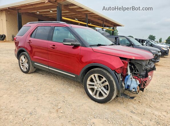 1FM5K8D8XHGE06221 2017 FORD EXPLORER Red Առջևի աջ