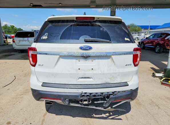 1FM5K8D8XJGA61956 2018 FORD EXPLORER White Հետևի տեսք