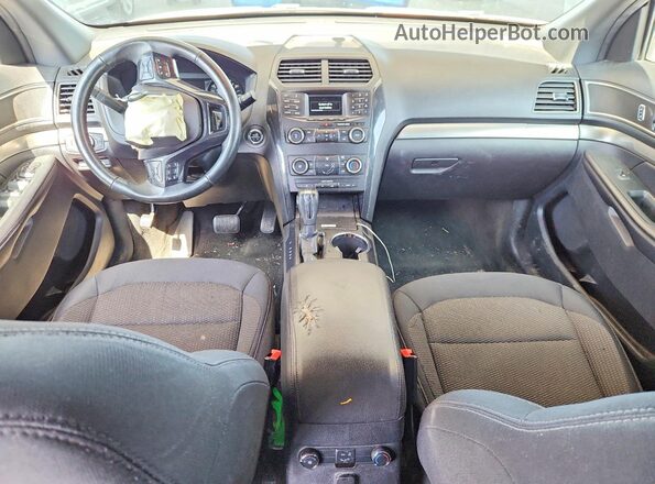 1FM5K8D8XJGA61956 2018 FORD EXPLORER White Առջևի վահանակի տեսք