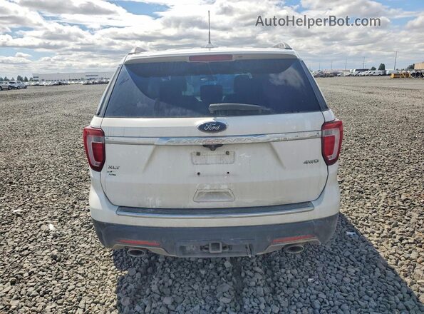1FM5K8D8XJGA73749 2018 FORD EXPLORER White Widok z tyłu