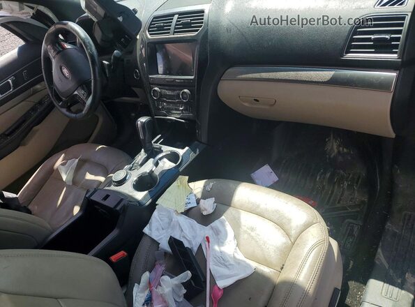 1FM5K8D8XJGA73749 2018 FORD EXPLORER White Widok deski rozdzielczej