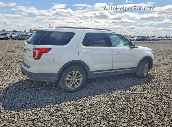 1FM5K8D8XJGA73749 2018 FORD EXPLORER White Tył prawy