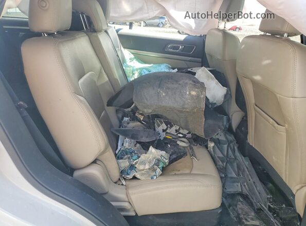 1FM5K8D8XJGA73749 2018 FORD EXPLORER White Widok tylnych siedzeń