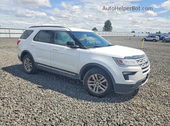 1FM5K8D8XJGA73749 2018 FORD EXPLORER White Przód prawy