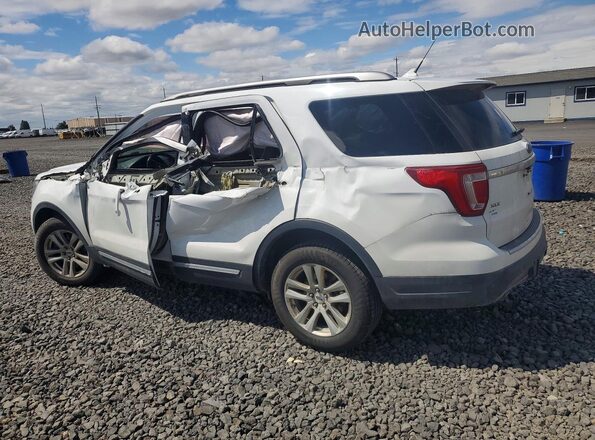 1FM5K8D8XJGA73749 2018 FORD EXPLORER White Tył lewy