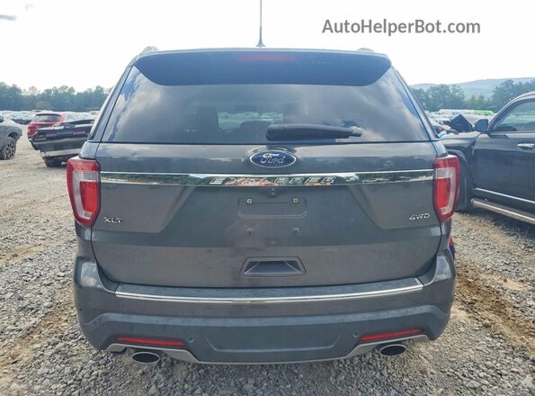 1FM5K8D8XJGA87912 2018 FORD EXPLORER Black Rear view