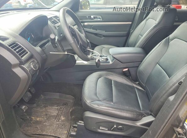 1FM5K8D8XJGA87912 2018 FORD EXPLORER Black Front interior view