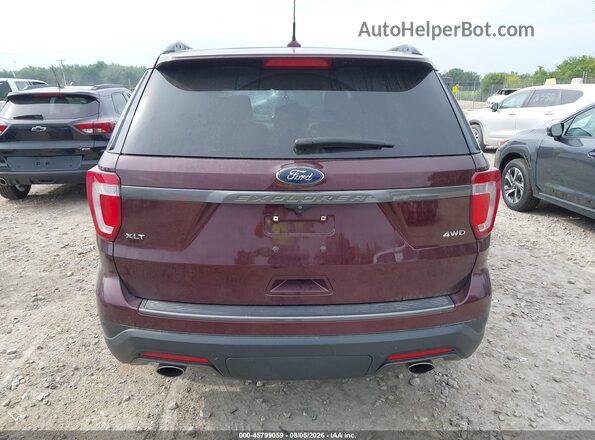 1FM5K8D8XJGA91460 2018 FORD EXPLORER Burgundy 